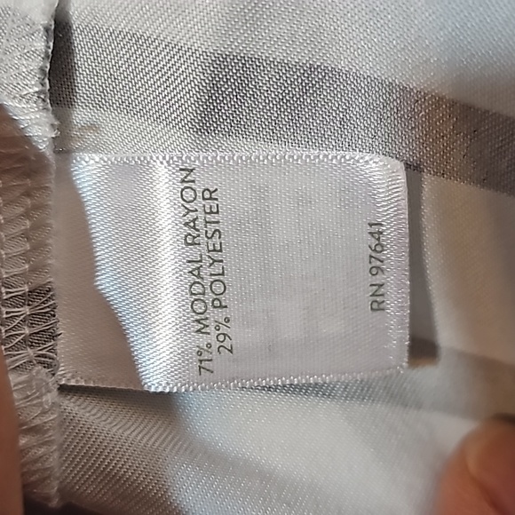 3/$20 J. Jill MP Striped Roll Sleeve Shirt - Picture 6 of 8